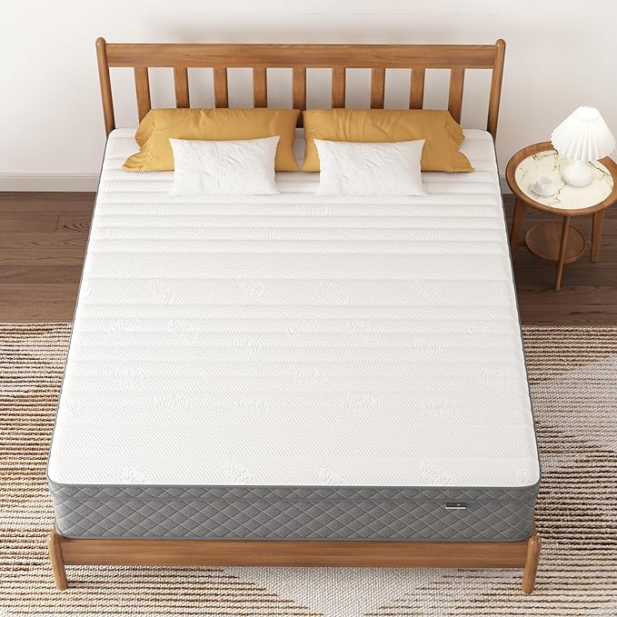 Queen Mattress, 12 Inch Cooling-Gel Memory Foam and Pocket Spring Hybrid - Image 4
