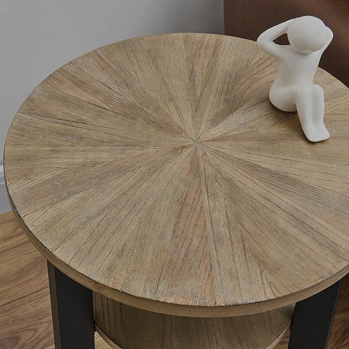 MODERION Round End Table with Storage - Image 5
