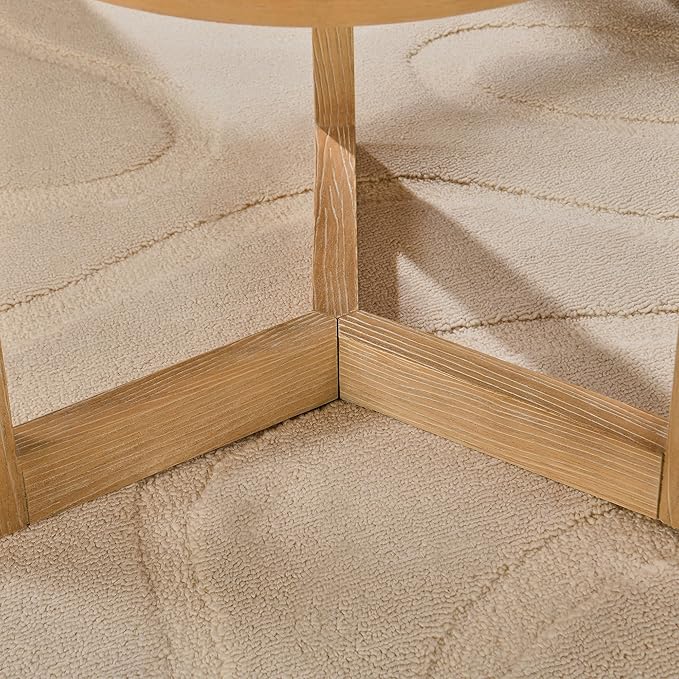 MODERION Round End Table, Rustic Side Tables - Image 8