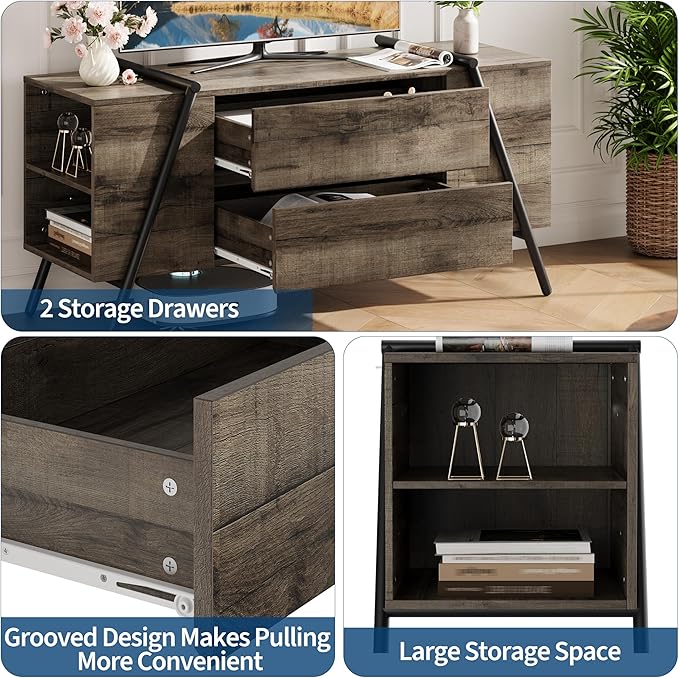 GarveeHome TV Stand for 47 Inch TV, Entertainment Center - Image 5