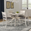 VECELO Peatuk 4-Piece Solid Wood Dining Table Set by Peatuk