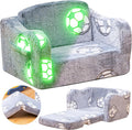 Lamerge 2-in-1 Toddler Couch, Glow in The Dark Baby Floor Bed, Foldable Toddler by LAMERGE-GROWWITHLOVE