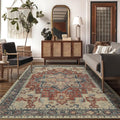 GENIMO 10x14 Area Rugs for Living Room, Machine Washable Non Slip Vintage Rugs by GENIMO