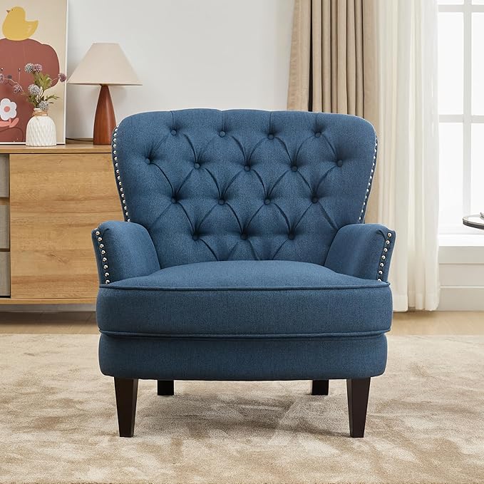 Ball & Cast Accent Chair, Mid-Century Lounge Living Room Chairs - Image 3