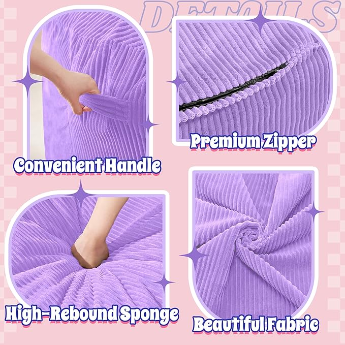 HABUTWAY 5FT Bean Bag Chair, Giant Bean Bag Chairs - Image 6