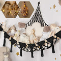 Macrame DreamLights Boho Stuffed Animal Storage Net Hammock Extra Large Plush by TIDYTEDS