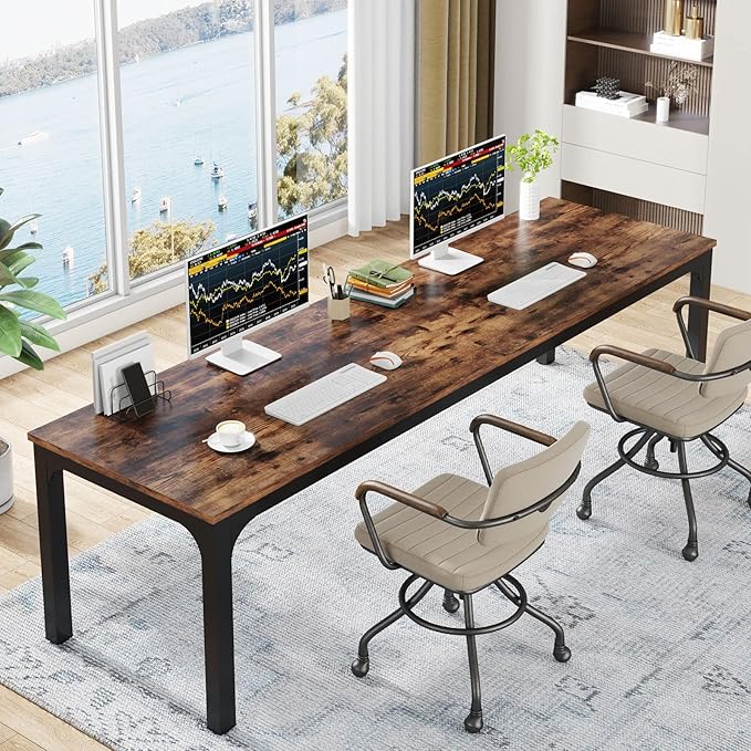 Tribesigns 78.7 Inches Extra Long Computer Desk 2 Person Desk, Double Long Desk by Tribesigns