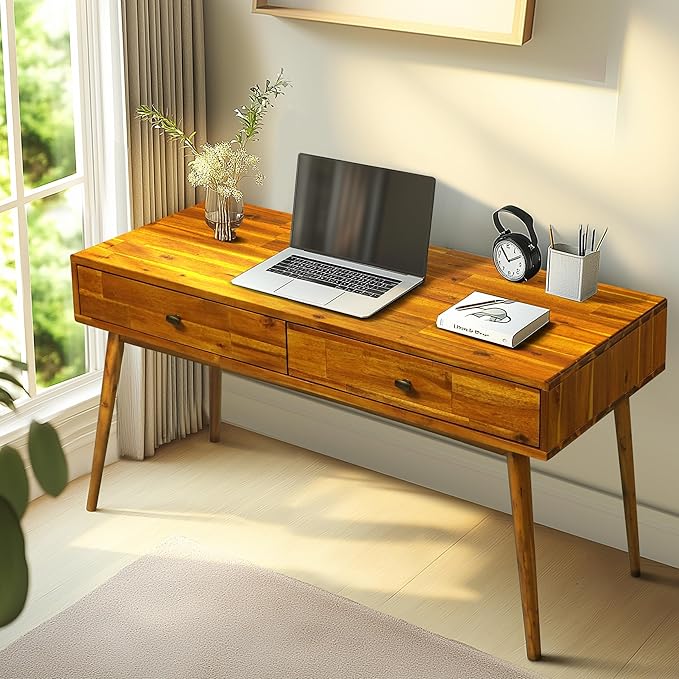 Acacia Lagom 48" Solid Wood Work Desk by AACACIAFURNITURE