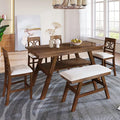 Merax 6 Piece Wood Counter Height Dining Table Set by Merax