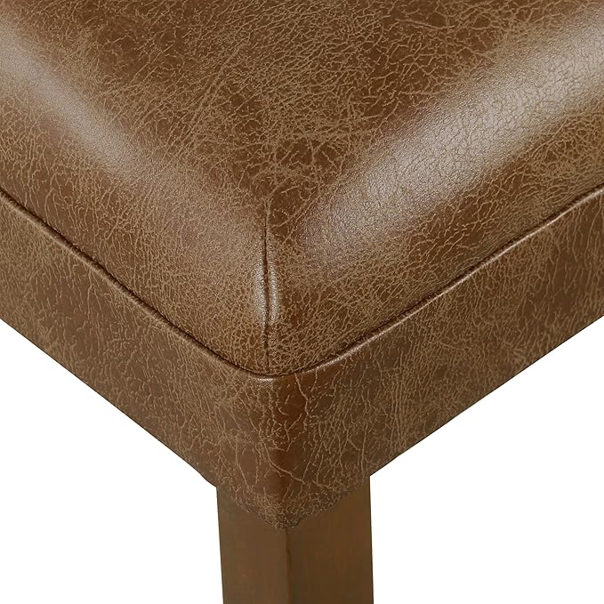 HomePop by Kinfine Fabric Upholstered Parsons Leatherette Counter Height - Image 8