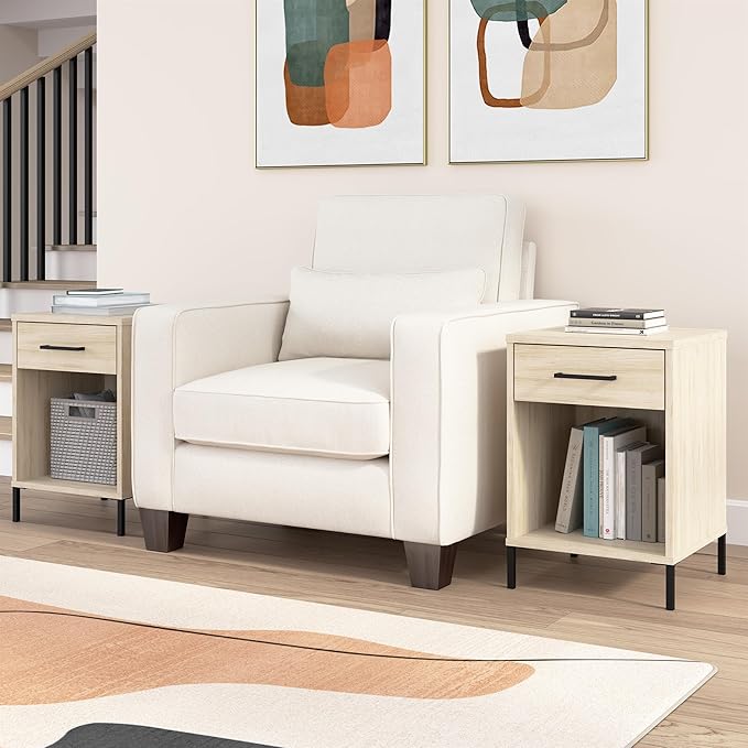 Bush Furniture Essence Small End Table Set of 2 | Side Tables, Home - Image 2