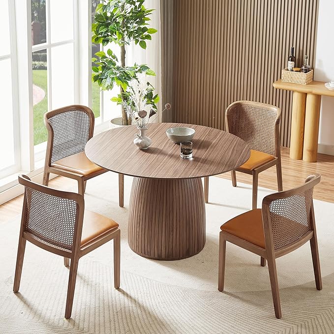 Modern Wooden Mushroom-Shape Round Dining Table, Home Kitchen Furniture - Image 2