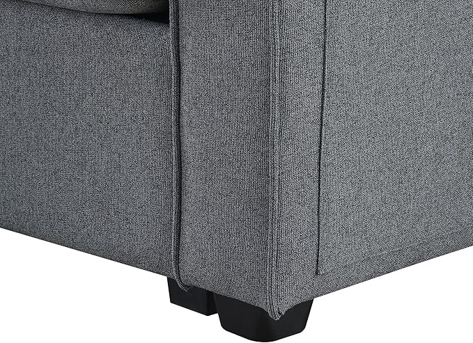 104" 4-Seater Modern Linen Fabric Sofa - Image 7