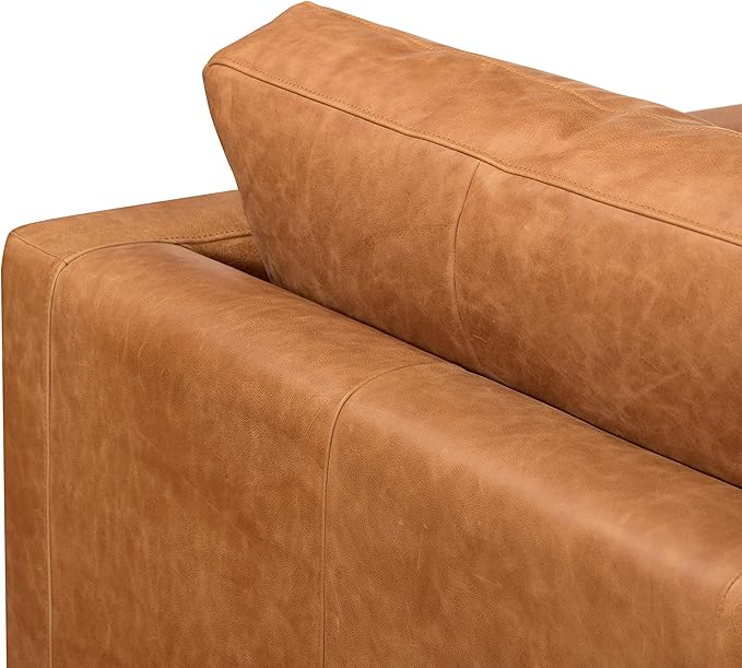 POLY & BARK Napa Leather Corner Sectional Sofa in Full-Grain Pure-Aniline - Image 6