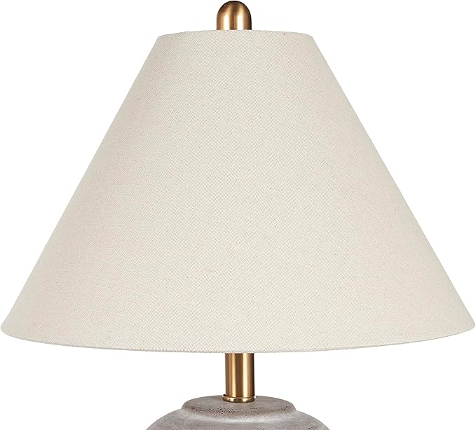 Nourison Home 23" Rustic Brown Ceramic Pot Table Lamp - Image 5
