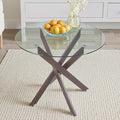 Dining Table for 4 Modern Round Dining Table 35.43" Kitchen & Dining Room Tables by LynginsCreativeLife