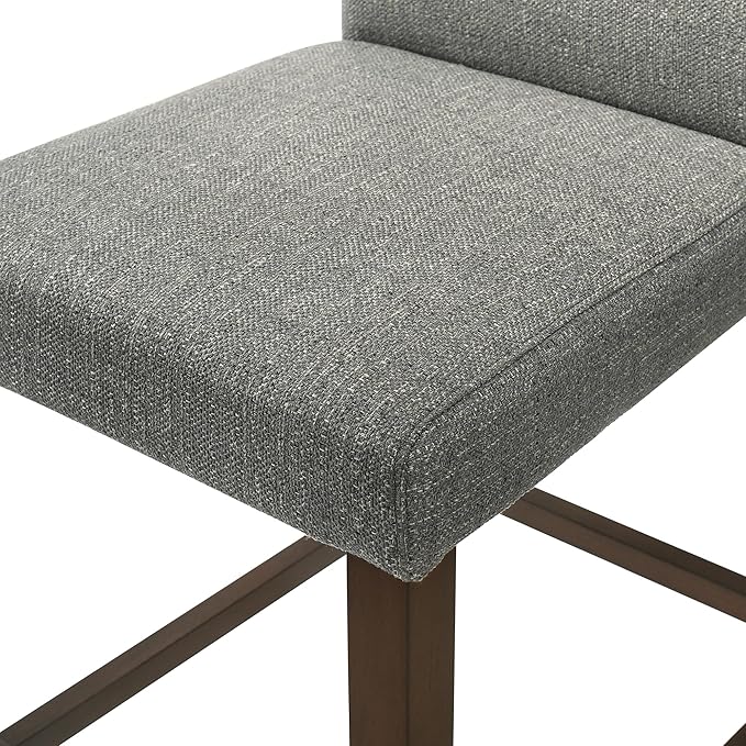 CHITA Counter Height Bar Stools Set of 2, Fabric in Fog Grey - Image 8