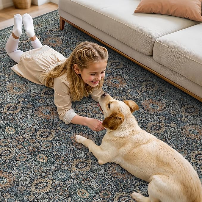 8X10 Area Rugs Machine Washable Rugs - Image 4