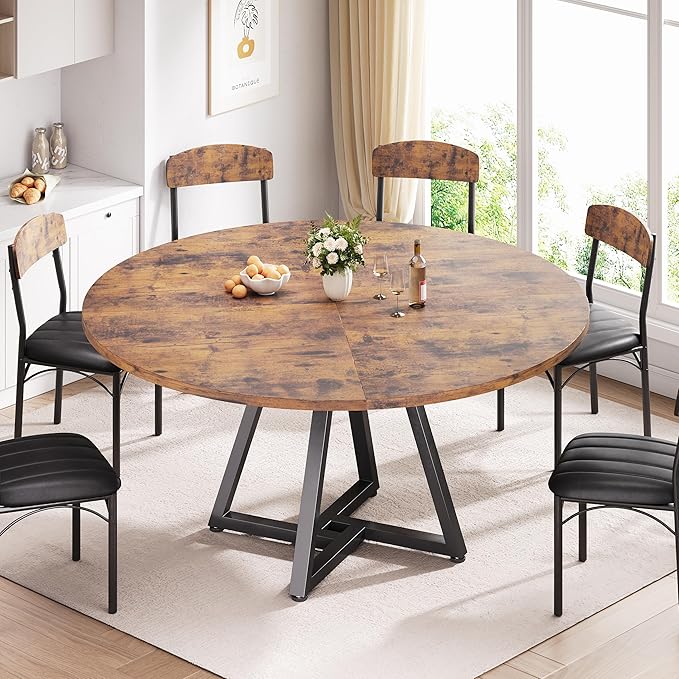 51“ Round Kitchen Dining Room Table - Image 2