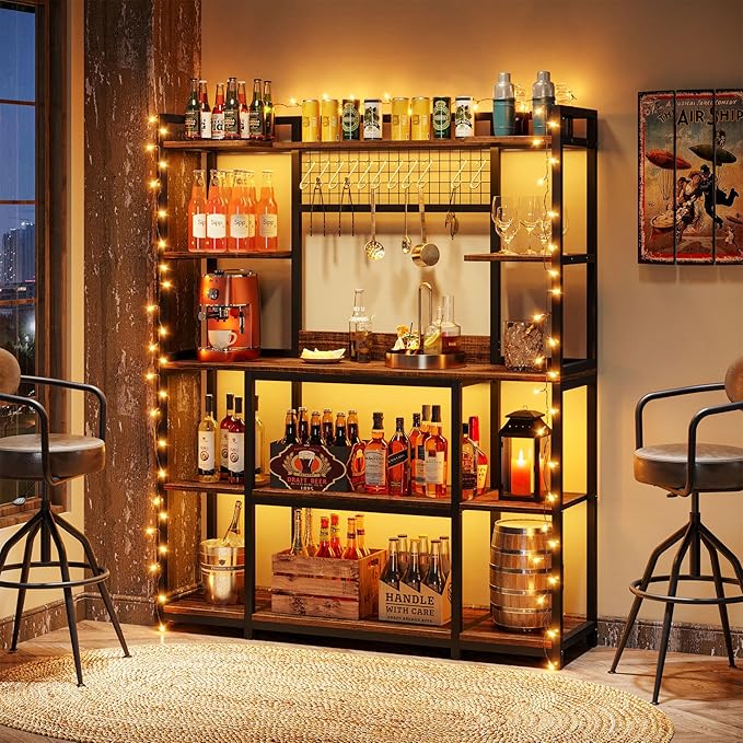 Tribesigns Large Bakers Rack, 5-Tier Baker’s Rack Kitchen Storage Shelf - Image 4