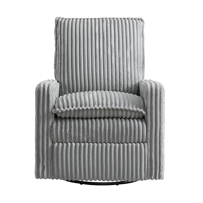 Oxford Baby Uptown Upholstered Swivel Glider and Recliner Nursery Chair - Image 3