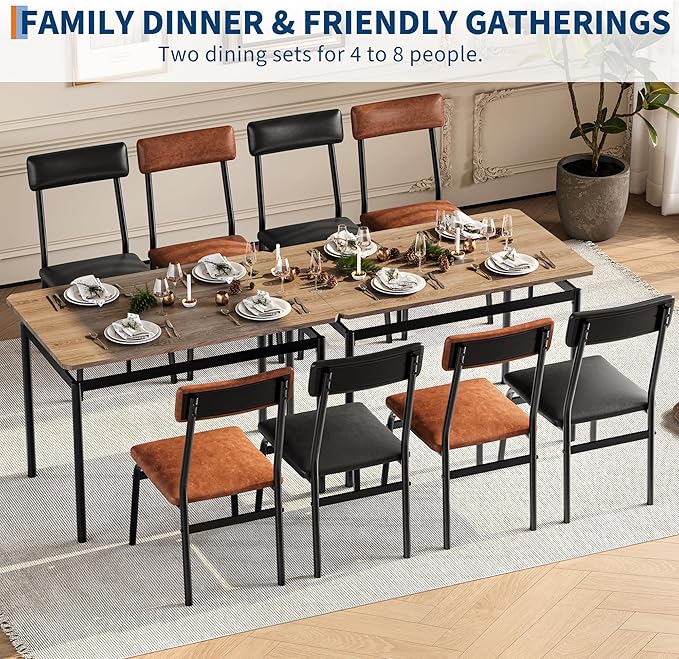 5 Piece Dining Room Table Set, Kitchen Table Set - Image 7