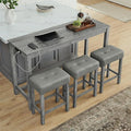 Ball & Cast 4 Piece Kitchen Dining Room Table and Chairs Set, Farmhouse Wooden by BallCast