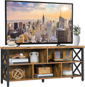 Yaheetech TV Stand for Living Room, Industrial Entertainment Center for 65 Inch by Yaheetech