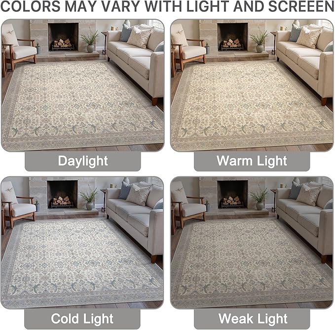 8X10 Area Rugs Machine Washable Rugs - Image 7