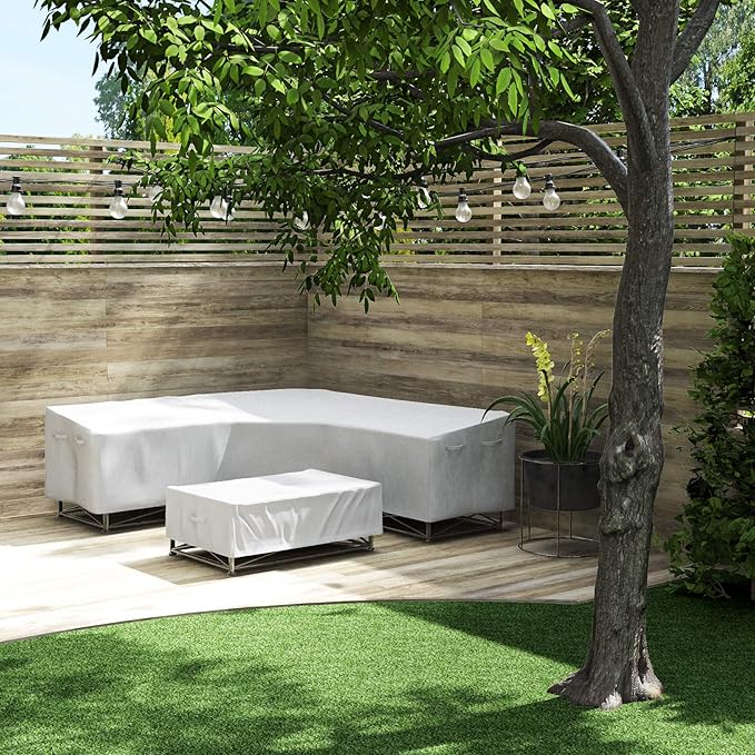 SIMPLE HOUSEWARE Patio V-Shaped Sectional Sofa Set Cover - Image 6