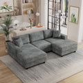 99" Symmetrical U Shaped Reversible Modular Sectional Sofa, Convertible Sofa by Unknown