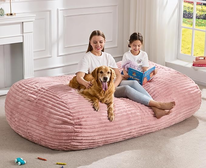 Hobestluk 6FT Bean Bag Chairs Adult Bean Bag - Image 3