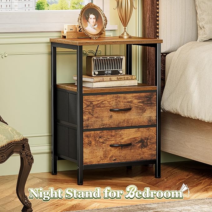 Huuger Night Stand Set of 2, Nightstand - Image 4