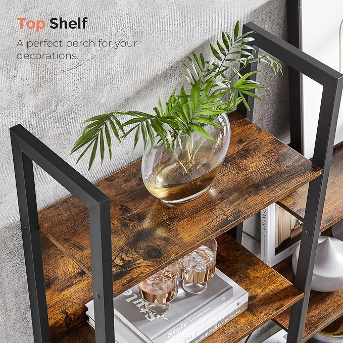 VASAGLE 5-Tier Bookcase with 14 Shelves, Book Shelf with Metal Frame, Bookshelf - Image 8