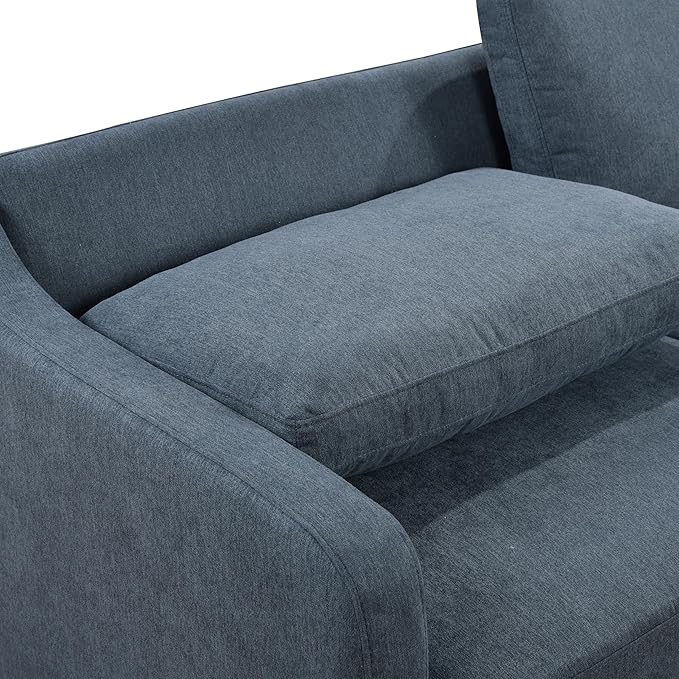 ERYE Modern 3-in-1 Sofa Loveseat Convertible Sleeper Sofabed, Queen Size - Image 6