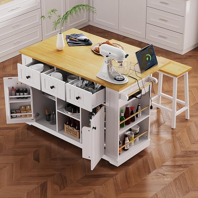 YOTPO 53" Large Kitchen Island - Image 7
