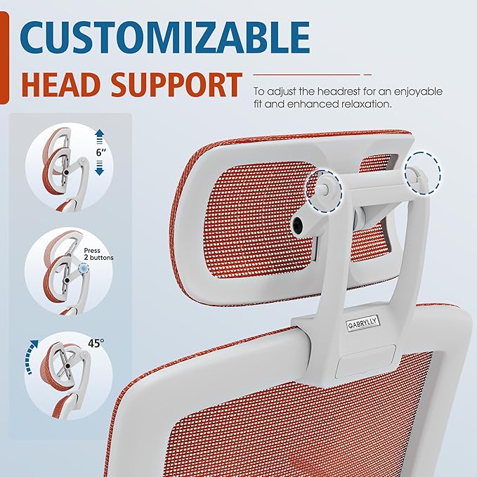 GABRYLLY Ergonomic Office Chair, High Back Home Desk Chair - Image 6
