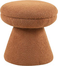 Furniture of America Rami Modern 18-inch Mushroom-Shape Upholstered Ottoman by FurnitureofAmerica