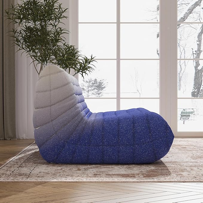 Bean Bag Chair, Loveseat Fireside Chair Bean Bag Sofa Large Bean Bag Chair - Image 7