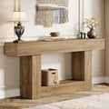 Tribesigns 63" Console Table, Farmhouse 2-Tier Entryway Table by Tribesigns