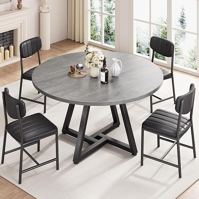 42“ Round Kitchen Dining Room Table - Image 4