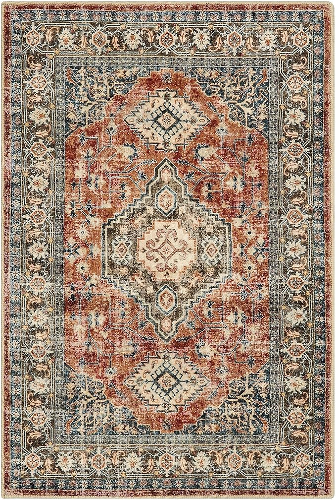 Lahome Oriental Washable Small Area Rug, 2x3 Rugs - Image 6