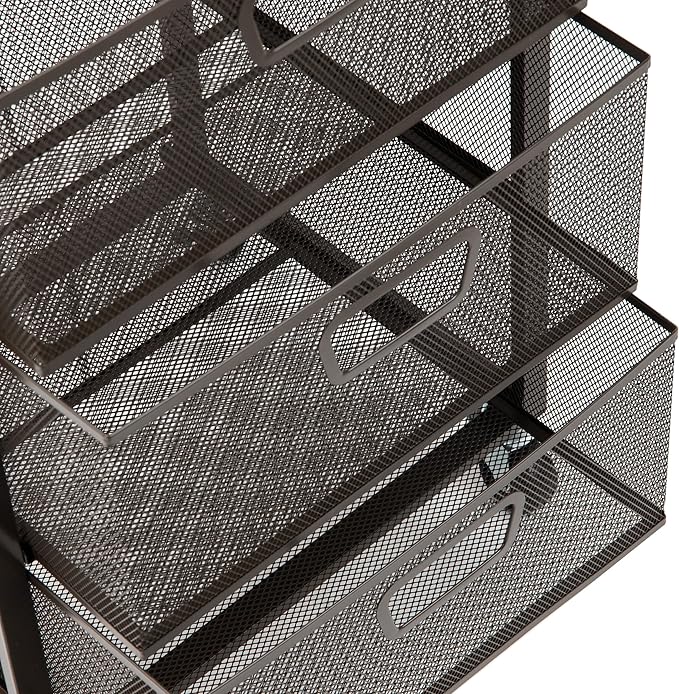 Mind Reader 3-Drawer Rolling Storage Cart, Office Organizer - Image 6