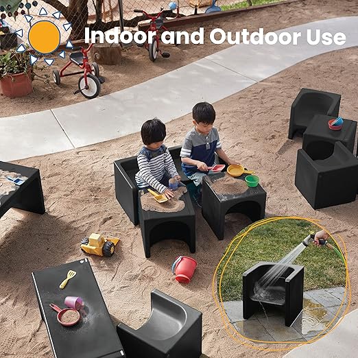ECR4Kids Tri-Me Table and Cube Chair Set - Image 5