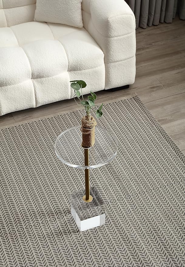 Clear Acrylic End Table, Side Table, - Image 7