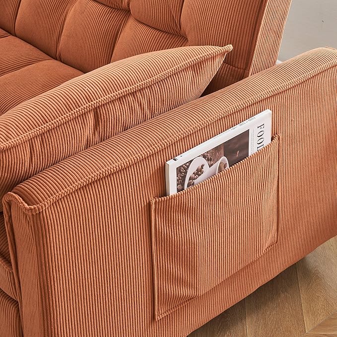 Ball & Cast Convertible Sofa Bed, Loveseat Sleeper Sofa W/Pull-Out Bed - Image 6