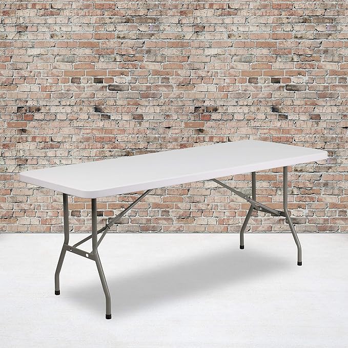 Flash Furniture Elon 6' Rectangular All-Occasion Plastic Folding Event Table - Image 2