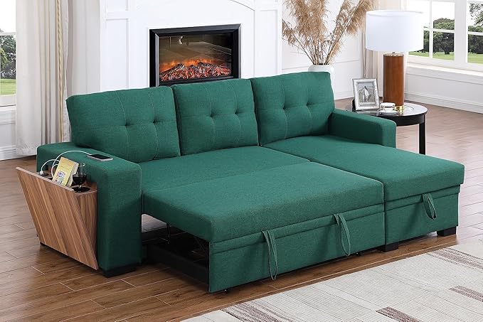 Devion Furniture Garisa 4-in-1 Convertible L Shaped Couch by DevionFurniture