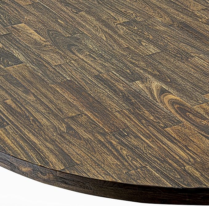 East West Furniture I3MZ5-748 5 Piece Dining Room Table Set Includes a Round - Image 5