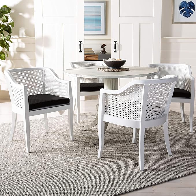 Safavieh Home Forest Traditional Antique White Drop Leaf Dining Table - Image 12
